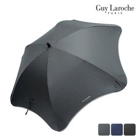 Guy Laroche Premium 6K Long Umbrella | Petal-Curved Design | Lightweight FRP Windproof Frame | 70cm Large Coverage | Black, Navy, Gray
